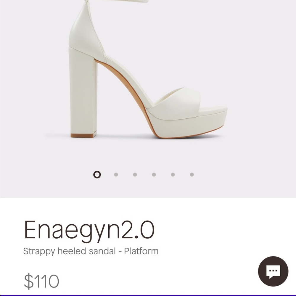 Aldo Enaegyn2.0 White Platform Heels